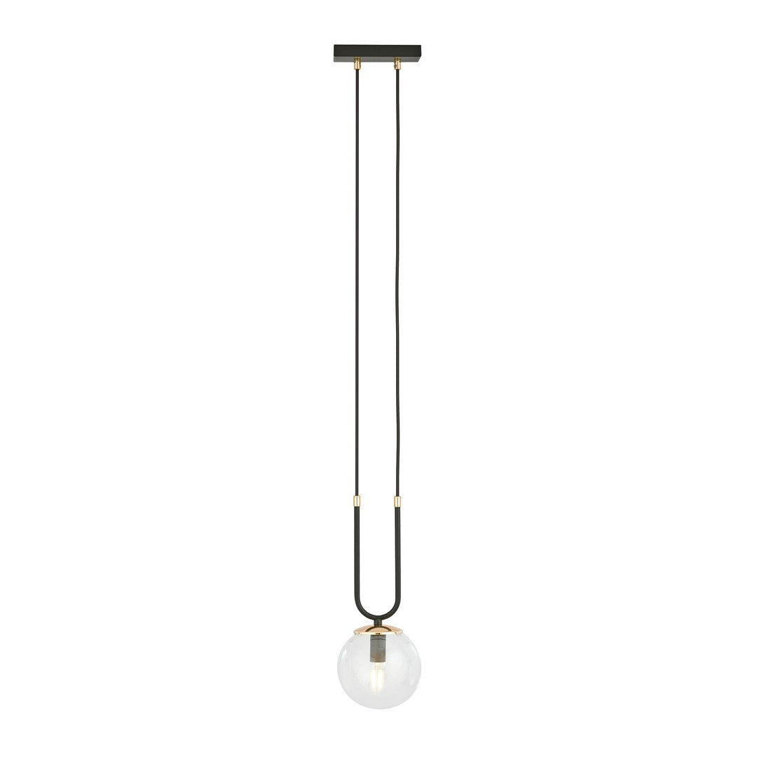 LAMPA SUSPENDATA EMIBIG GLAM 1 NEGRU/TRANSPARENT 1114/1