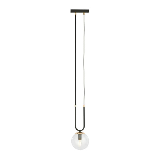 LAMPA SUSPENDATA EMIBIG GLAM 1 NEGRU/TRANSPARENT 1114/1