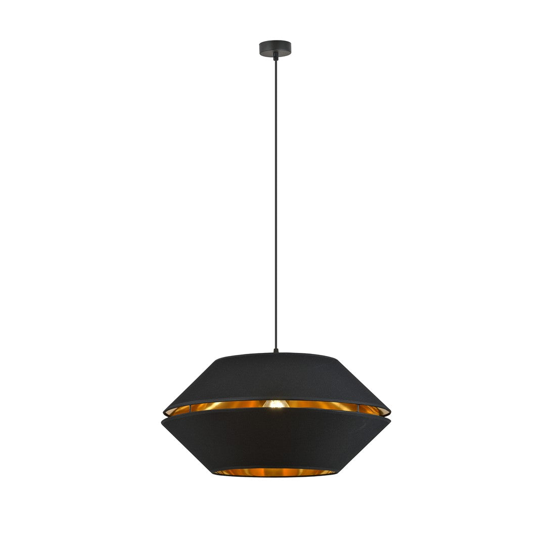 LAMPA SUSPENDATA EMIBIG  PIANU 1 NEGRU/AURIU  1183/1