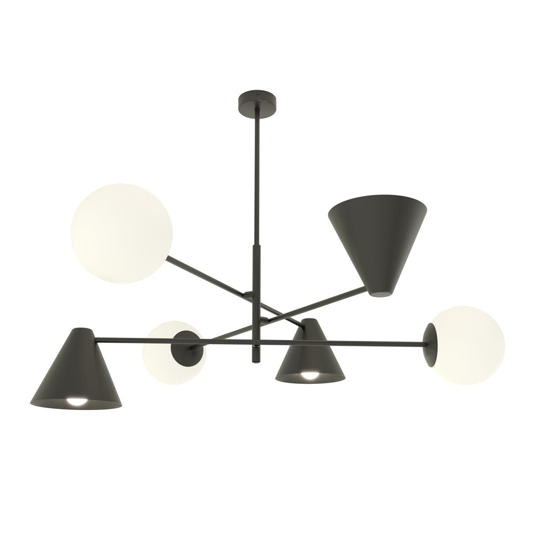 CANDELABRU EMIBIG HERMES 6 NEGRU 1347/6