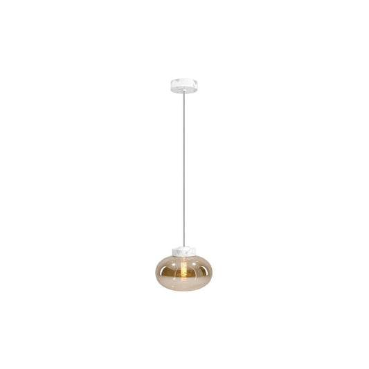 MAXLIGHT P0518 LAMPA SUSPENDATA MOONSTONE AMBER GLASS+WHITE MARBLE - beculet