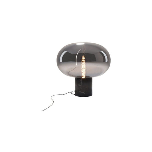 MAXLIGHT T0057 VEIOZA MOONSTONE SMOKE GLASS + BLACK MARBLE - beculet