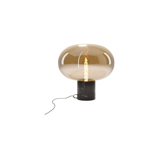 MAXLIGHT T0058 VEIOZA MOONSTONE AMBER GLASS + BLACK MARBLE - beculet