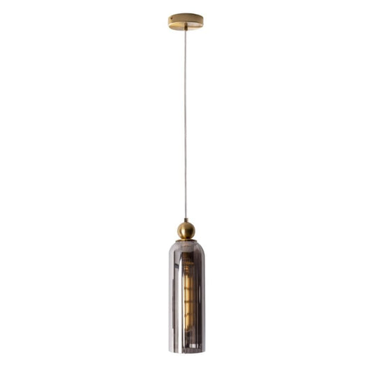 MAXLIGHT P0511 LAMPA SUSPENDATA CAMPANILA SMOKY GLASS - beculet