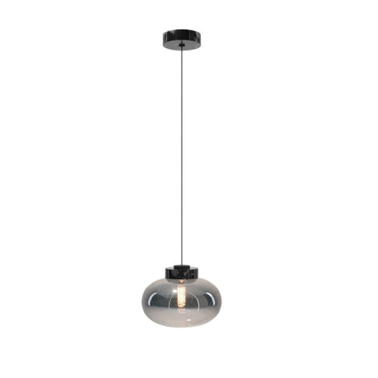 MAXLIGHT P0515 LAMPA SUSPENDATA MOONSTONE SMOKE GLASS+BLACK MARBLE - beculet